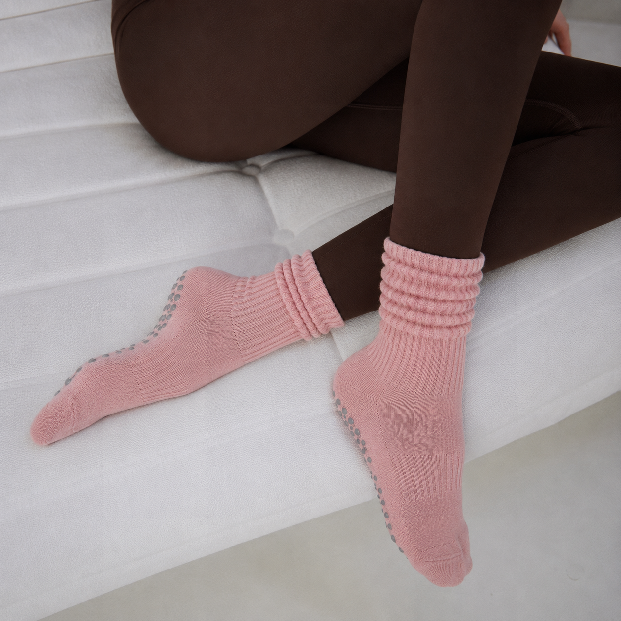 Chaussettes Pilates Cloud™ Pivoine
